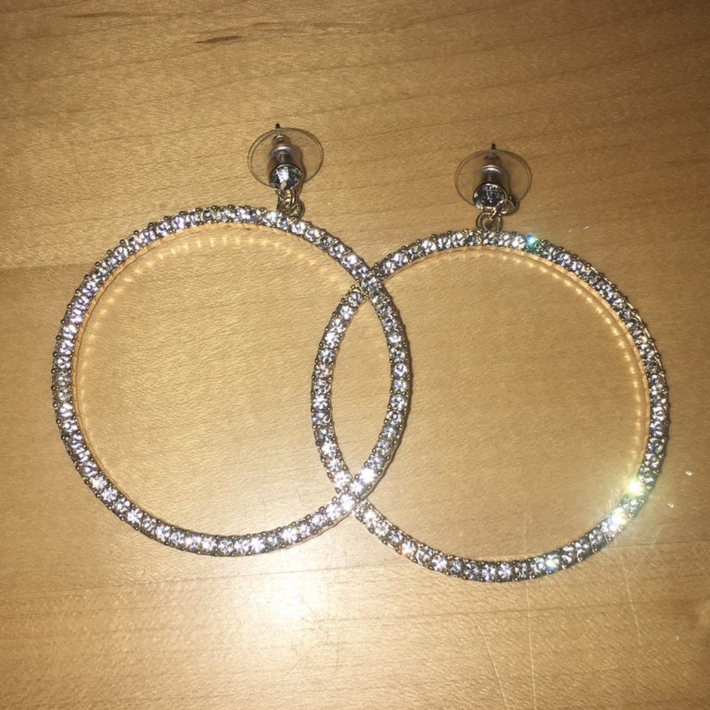 BaubleBar Diamond hoops
